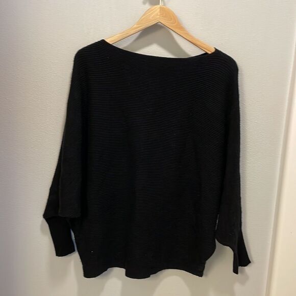 PHILOSOPHY woman’s black boat neck long sleeve black sweater - Picture 7 of 10